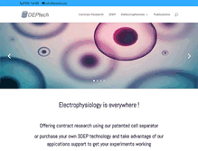 Tablet Screenshot of deptech.com